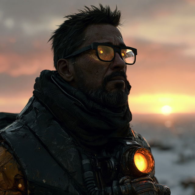 Half-Life style, Midjourney V8.2, render 2 of 4