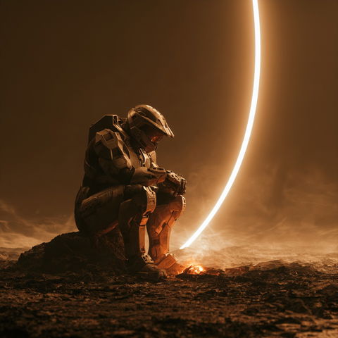 Halo style (Titles), Midjourney V8.2