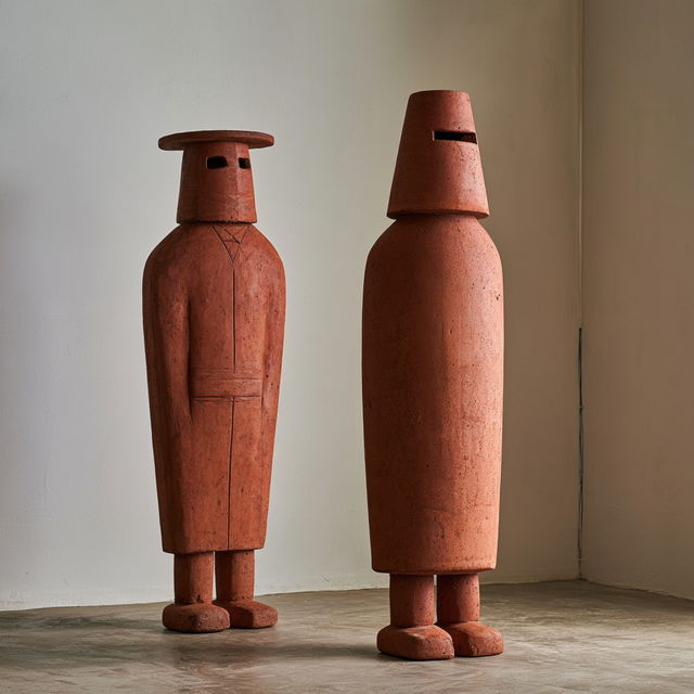 Haniwa style, Midjourney V8.2, render 1 of 4