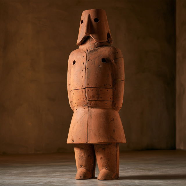 Haniwa style, Midjourney V8.2, render 4 of 4