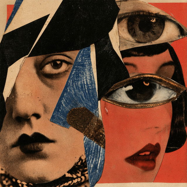 Hannah Hoch style, Midjourney V8.2, render 3 of 4