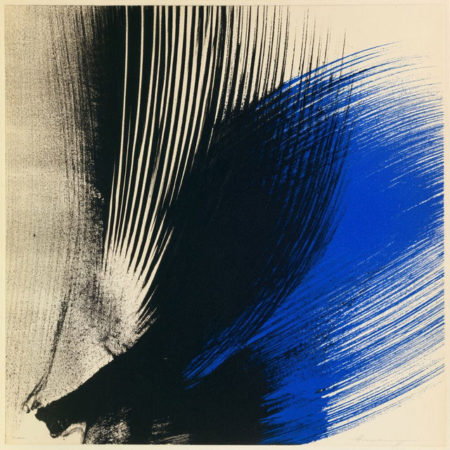 Hans Hartung style, Midjourney V8.2, render 3 of 4