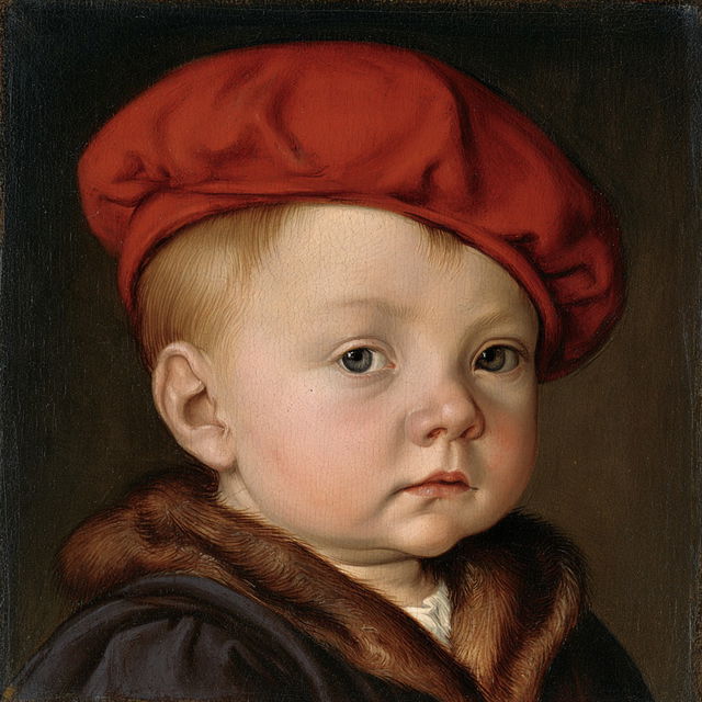 Hans Holbein the Elder style, Midjourney V8.2, render 3 of 4