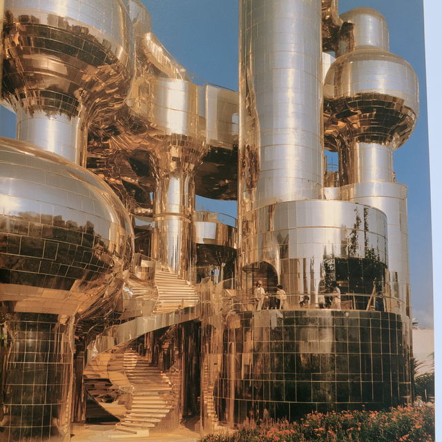 Hans Hollein style, Midjourney V8.2, render 3 of 4