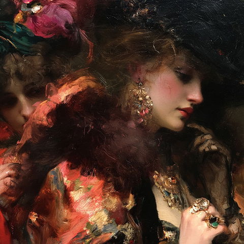 Hans Makart style (Painters), Midjourney V8.2