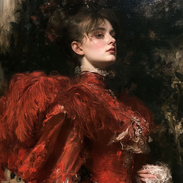 Hans Makart style, Midjourney V8.2, render 3 of 4