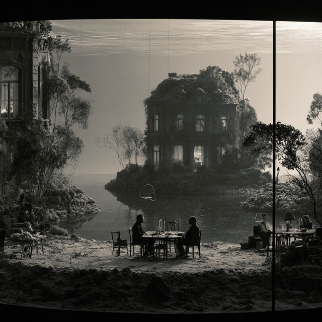 Hans Op de Beeck style, Midjourney V8.2, render 2 of 4