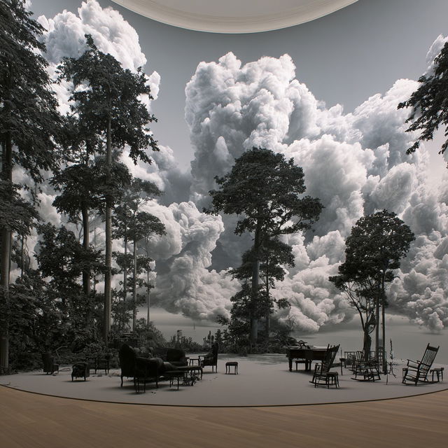 Hans Op de Beeck style, Midjourney V8.2, render 4 of 4