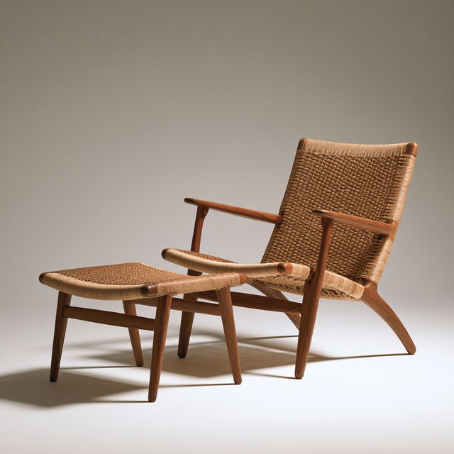 Hans Wegner style, Midjourney V8.2, render 1 of 4