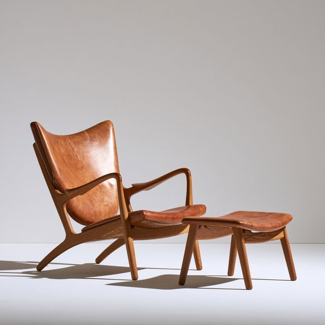 Hans Wegner style, Midjourney V8.2, render 4 of 4