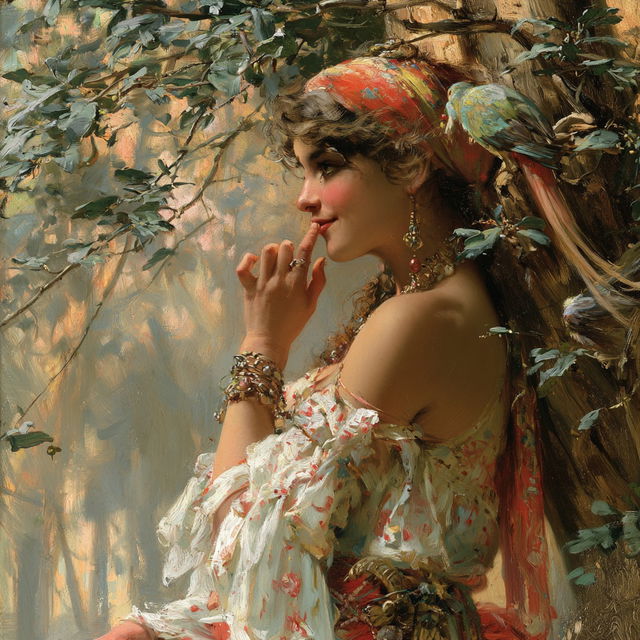 Hans Zatzka style, Midjourney V8.2, render 4 of 4