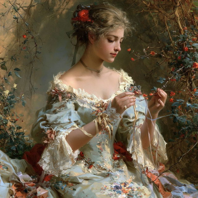 Hans Zatzka style, Midjourney V8.2, render 3 of 4