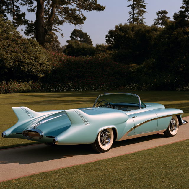 Harley Earl style, Midjourney V8.2, render 3 of 4