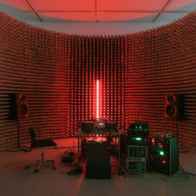 Haroon Mirza style, Midjourney V8.2, render 1 of 4