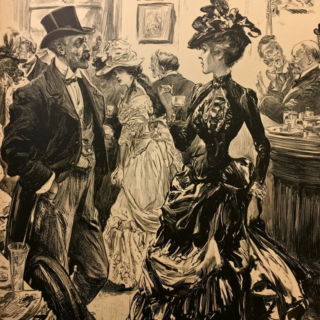 Harry Furniss style, Midjourney V8.2, render 4 of 4