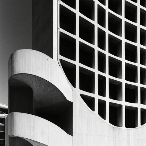 Harry Seidler style (Architects), Midjourney V8.2
