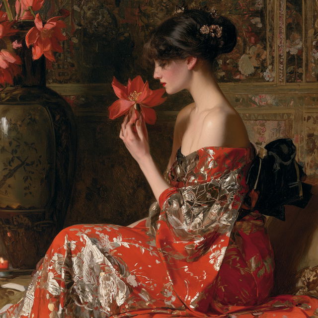 Harry Siddons Mowbray style, Midjourney V8.2, render 2 of 4