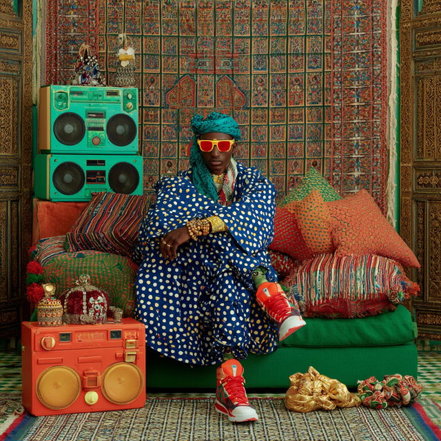 Hassan Hajjaj style, Midjourney V8.2, render 3 of 4