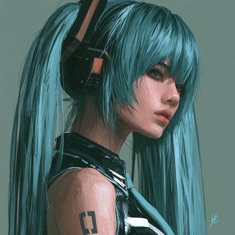 Hatsune Miku style (Titles), Midjourney V8.2