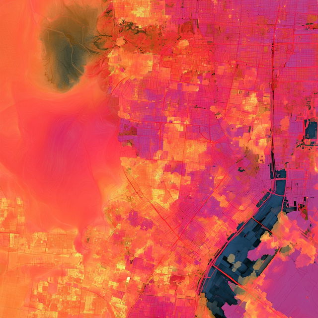 Heat map style, Midjourney V8.2, render 3 of 4