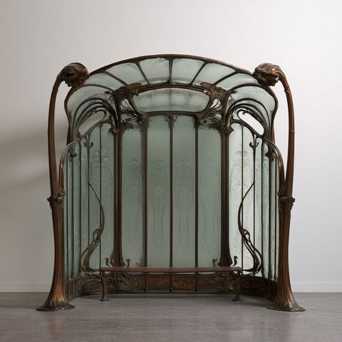 Hector Guimard style (Architects), Midjourney V8.2