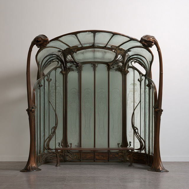 Hector Guimard style, Midjourney V8.2, render 1 of 4