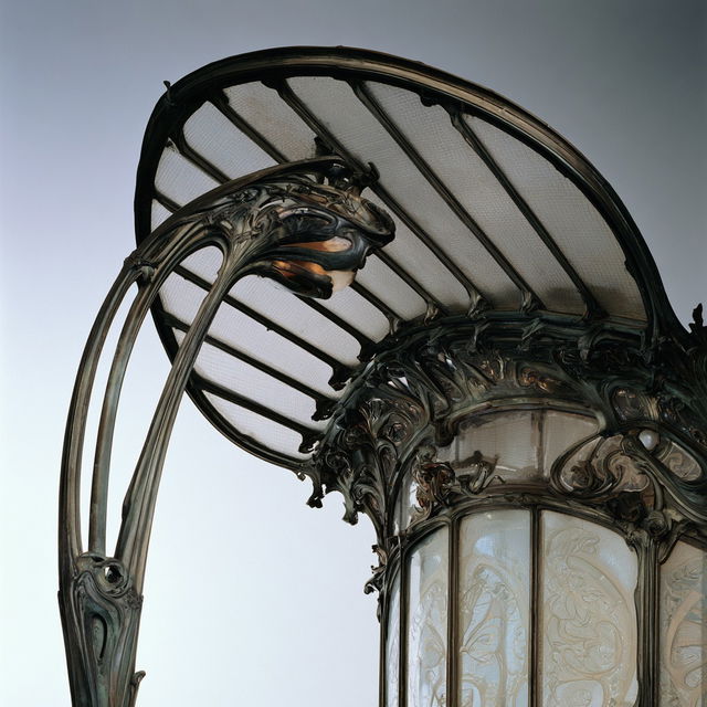 Hector Guimard style, Midjourney V8.2, render 3 of 4
