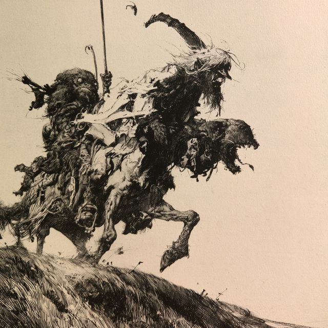 Heinrich Kley style, Midjourney V8.2, render 2 of 4
