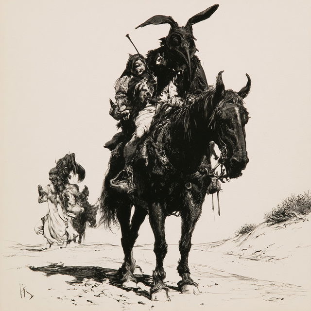 Heinrich Kley style, Midjourney V8.2, render 3 of 4
