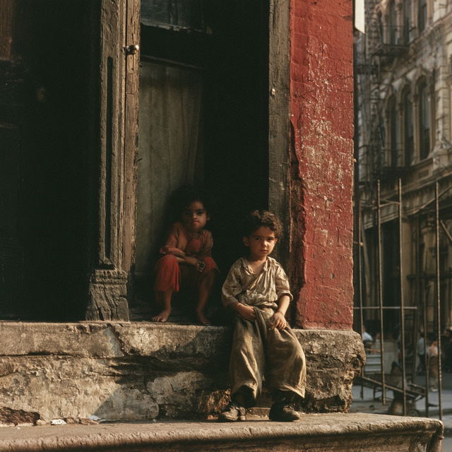 Helen Levitt style, Midjourney V8.2, render 2 of 4