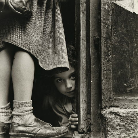 Helen Levitt style (Photographers), Midjourney V8.2