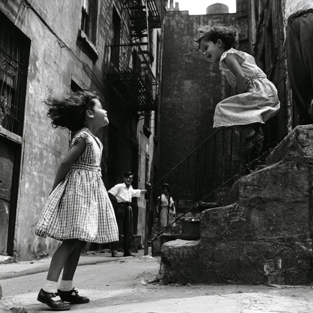 Helen Levitt style, Midjourney V8.2, render 3 of 4