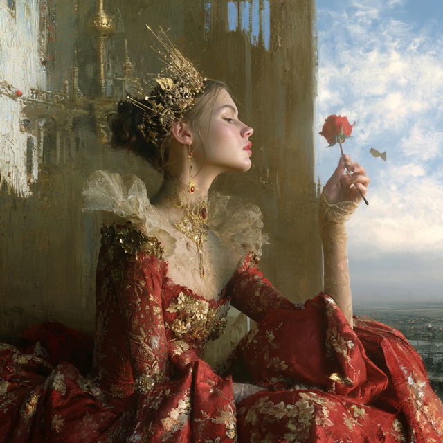 Helene Beland style, Midjourney V8.2, render 3 of 4