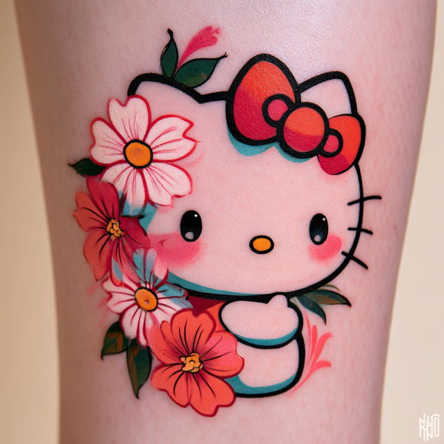 Hello Kitty style, Midjourney V8.2, render 2 of 4