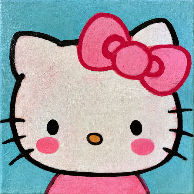 Hello Kitty style, Midjourney V8.2, render 4 of 4
