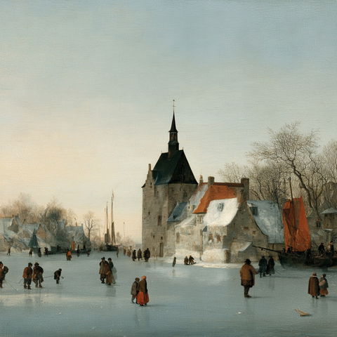 Hendrick Avercamp style (Painters), Midjourney V8.2