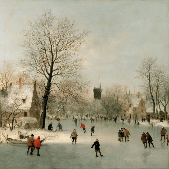 Hendrick Avercamp style, Midjourney V8.2, render 4 of 4
