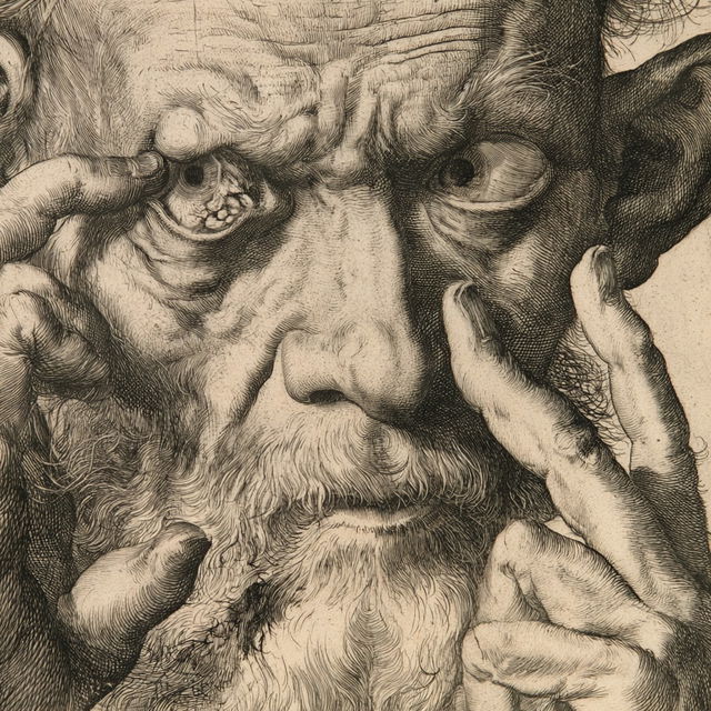 Hendrick Goltzius style, Midjourney V8.2, render 3 of 4
