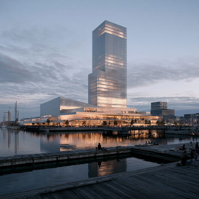 Henning Larsen style, Midjourney V8.2, render 3 of 4