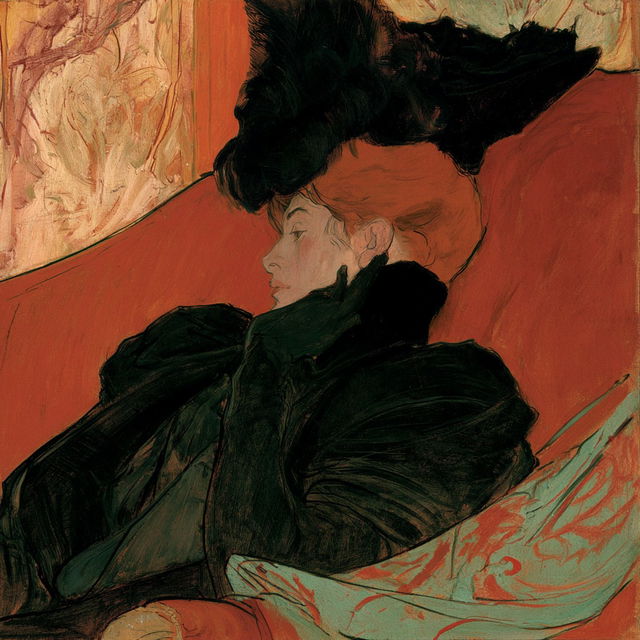 Henri de Toulouse-Lautrec style, Midjourney V8.2, render 2 of 4