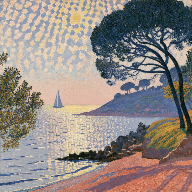 Henri-Edmond Cross style, Midjourney V8.2, render 1 of 4