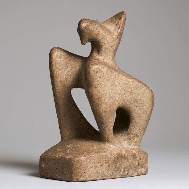 Henri Gaudier Brzeska style, Midjourney V8.2, render 4 of 4