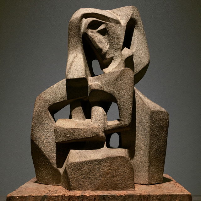 Henri Gaudier Brzeska style, Midjourney V8.2, render 3 of 4