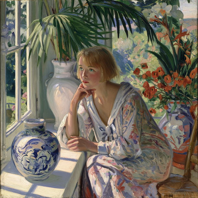 Henri Lebasque style, Midjourney V8.2, render 2 of 4