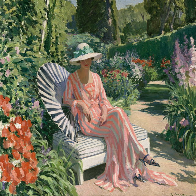 Henri Lebasque style, Midjourney V8.2, render 4 of 4