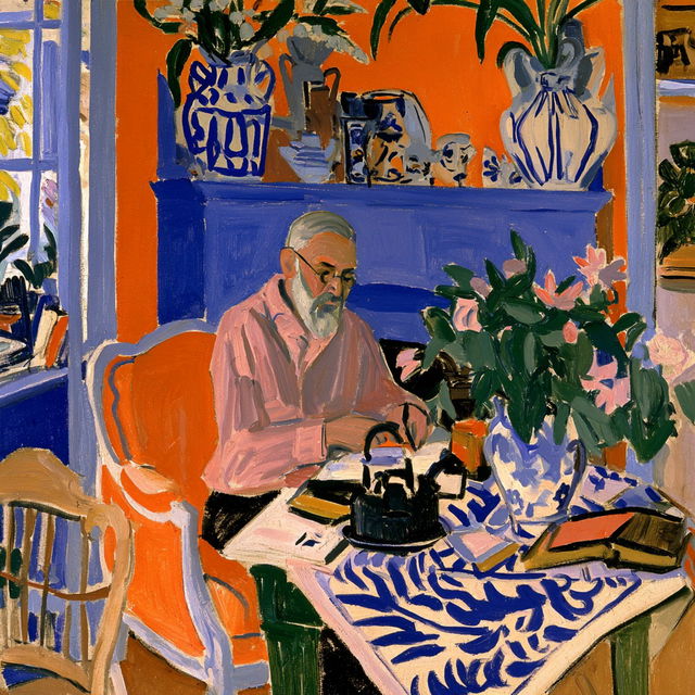 Henri Matisse style, Midjourney V8.2, render 3 of 4