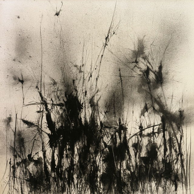 Henri Michaux style, Midjourney V8.2, render 2 of 4