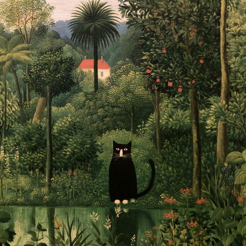 Henri Rousseau style (Painters), Midjourney V8.2