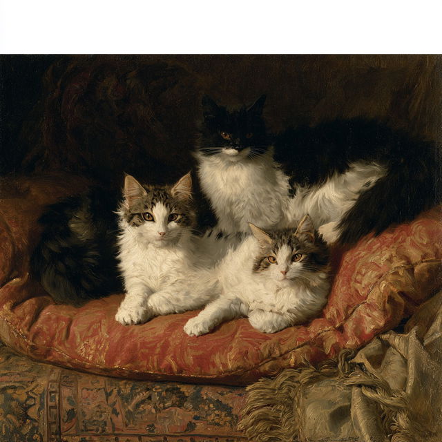 Henriette Ronner-Knip style, Midjourney V8.2, render 4 of 4