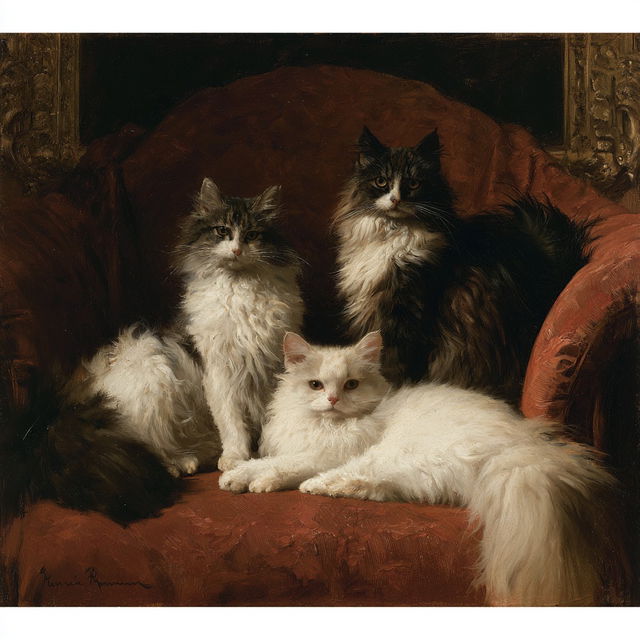 Henriette Ronner-Knip style, Midjourney V8.2, render 3 of 4